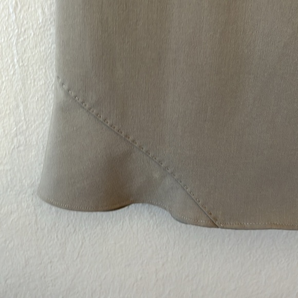 Max Studio Tan Beige Office Pencil Skirt 2 - Picture 3 of 14